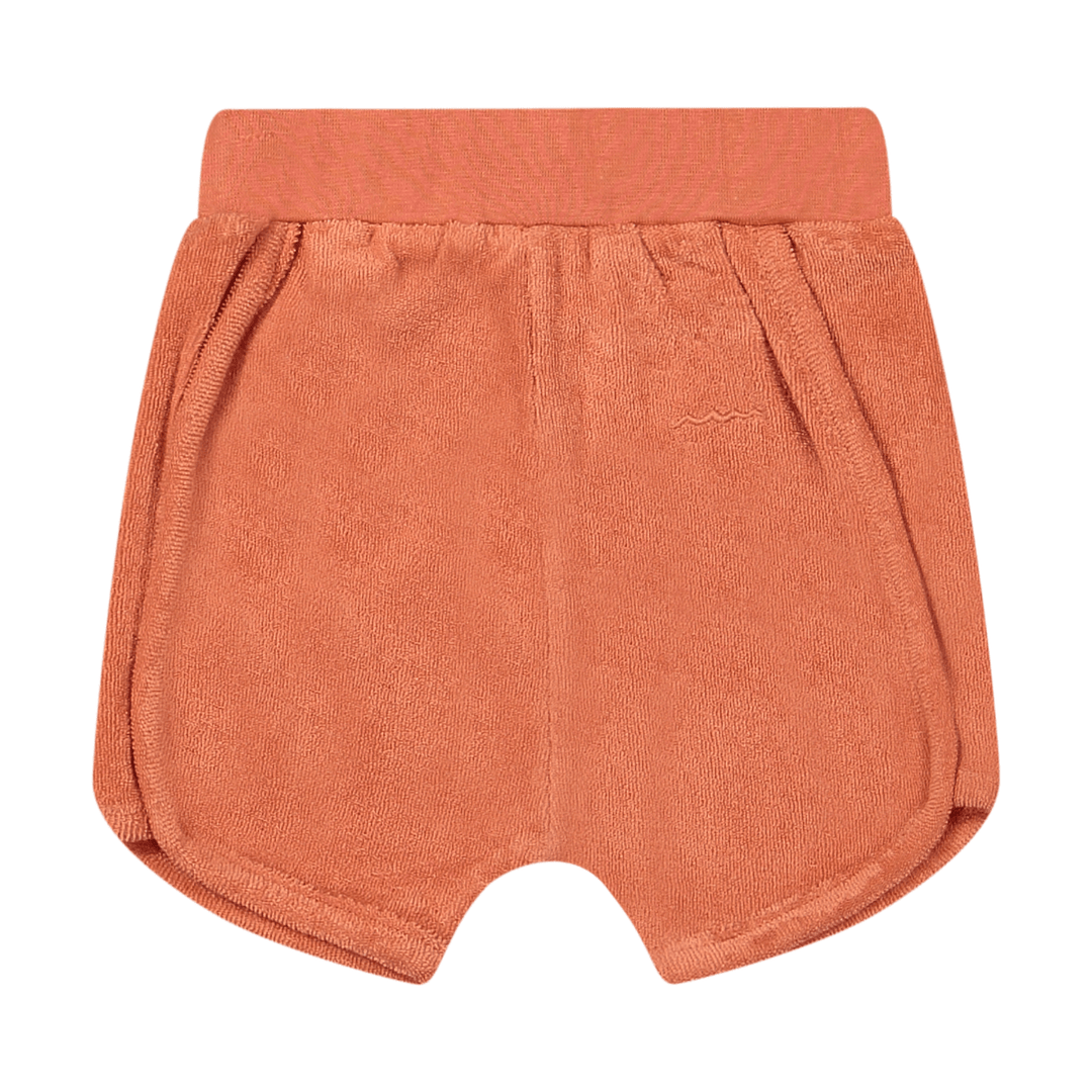Riffle Short Zoey Terry Apricot - Kinderbroek Rood1