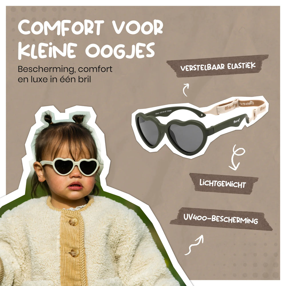 Baby Zonnebril Maes - 0 t/m 2 jaar - Flexibel - Ecru 2