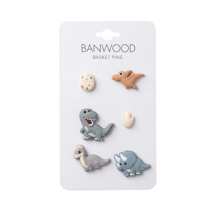 Banwood Banwood Basket Pins - Dinosours - Pins voor mandje 1