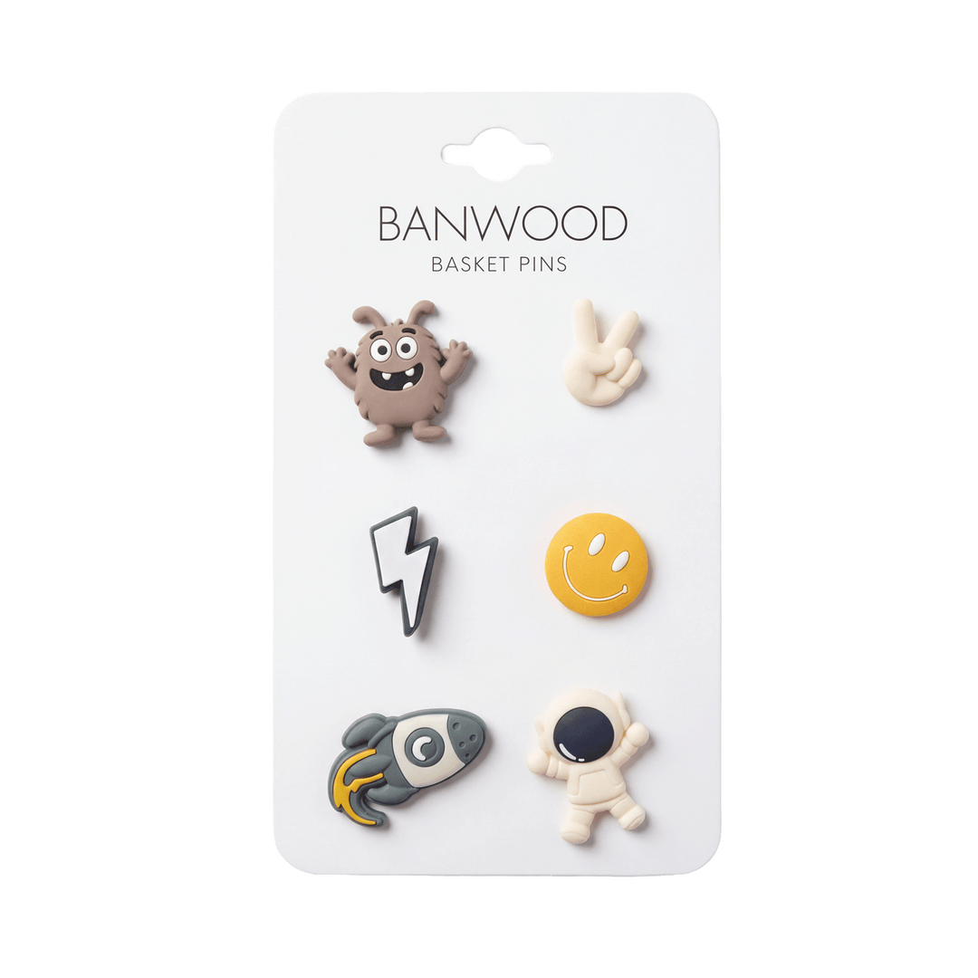 Banwood Basket Pins - Space - Pins voor mandje 1
