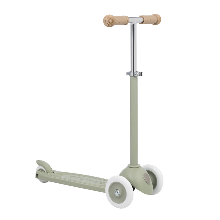 Banwood Eco Scooter Olive - Kinderstep 3 wieler - Groen 1