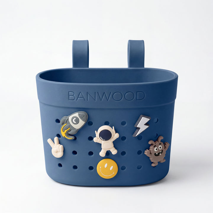 Banwood Pin &amp; Ride Basket Deep Sea - Mandje voor Eco step 6