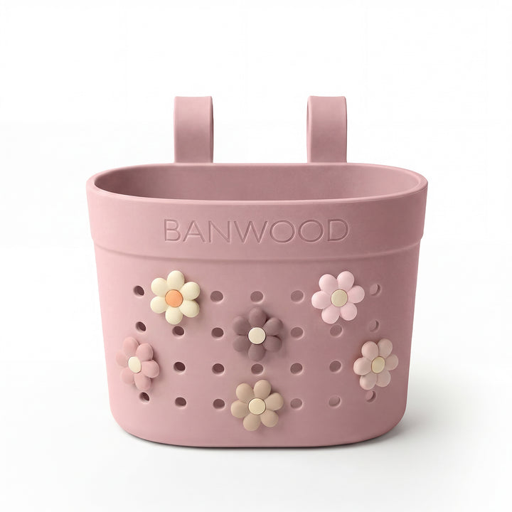 Banwood Pin &amp; Ride Basket Dusty Rose - Mandje voor Eco step 2