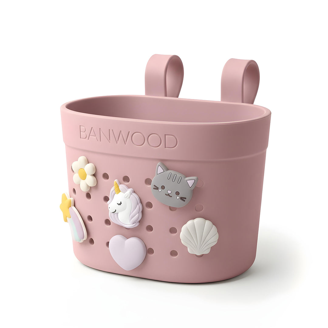 Banwood Pin &amp; Ride Basket Dusty Rose - Mandje voor Eco step 6