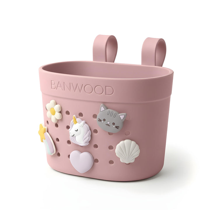 Banwood Pin &amp; Ride Basket Dusty Rose - Mandje voor Eco step 6