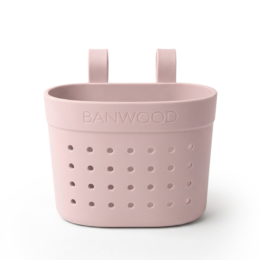 Banwood Pin &amp; Ride Basket Faded Pink - Mandje voor Eco step 1