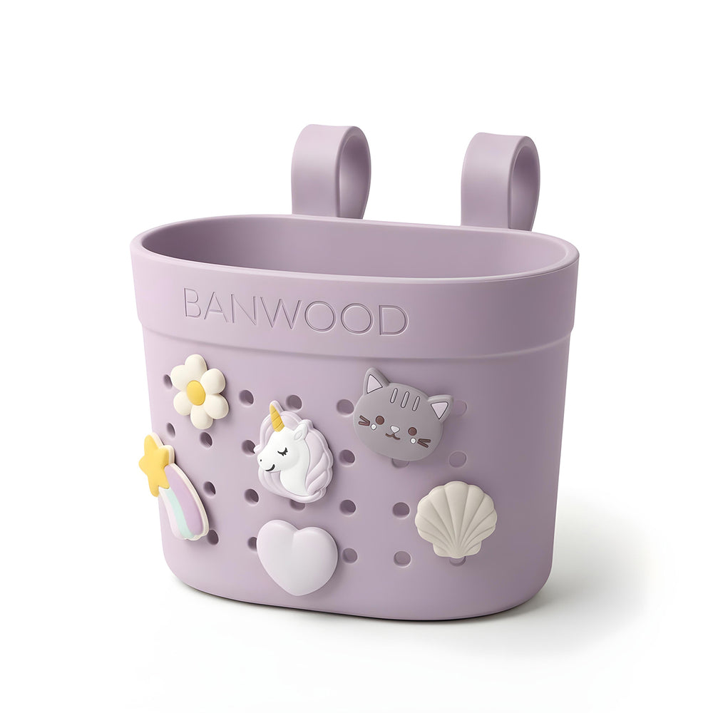 Banwood Pin & Ride Basket Lavender - Mandje voor Eco step 2