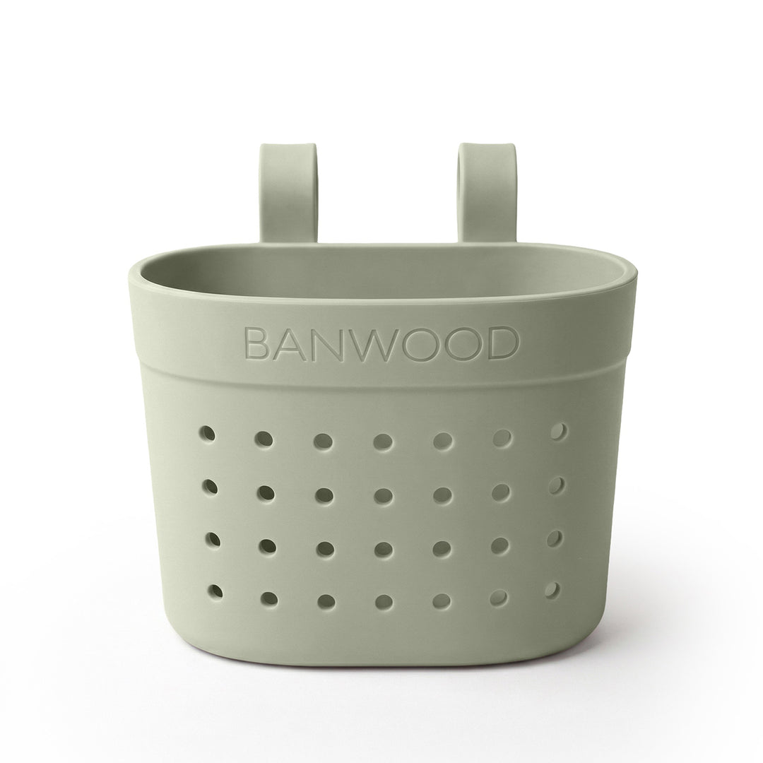 Banwood Pin &amp; Ride Basket Olive- Mandje voor Eco step 1