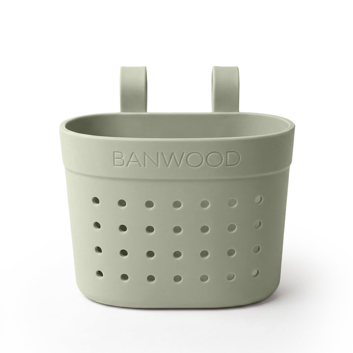 Banwood Pin &amp; Ride Basket Olive- Mandje voor Eco step 1