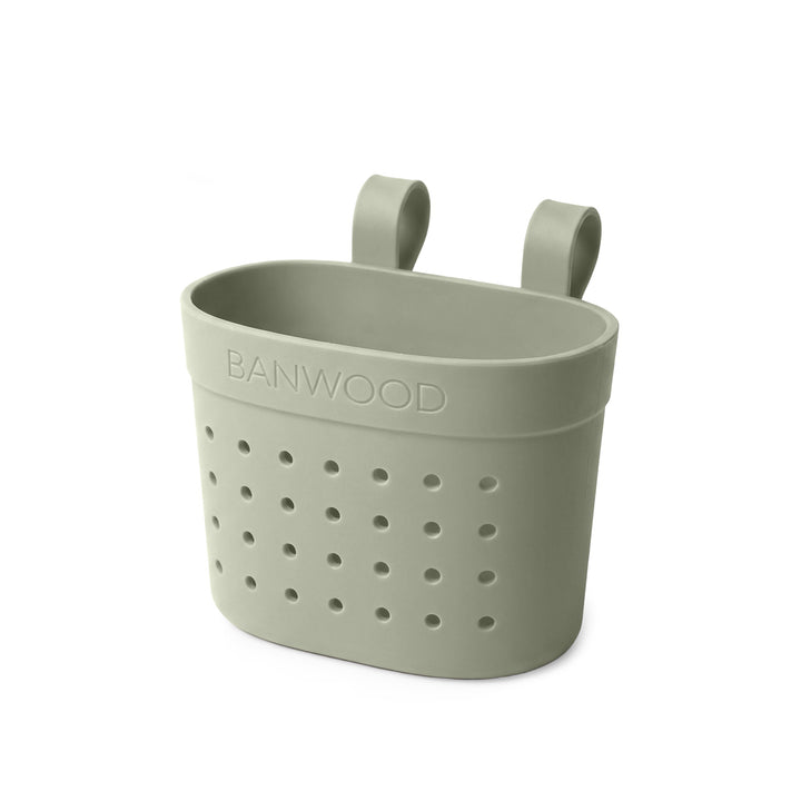 Banwood Pin &amp; Ride Basket Olive- Mandje voor Eco step 3