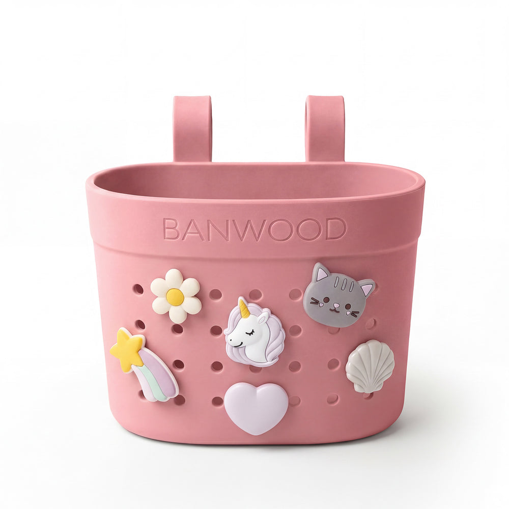 Banwood Pin & Ride Basket Raspberry - Mandje voor Eco step 2