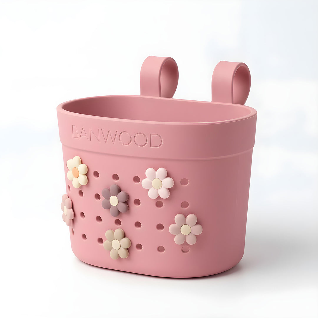 Banwood Pin &amp; Ride Basket Raspberry - Mandje voor Eco step 6