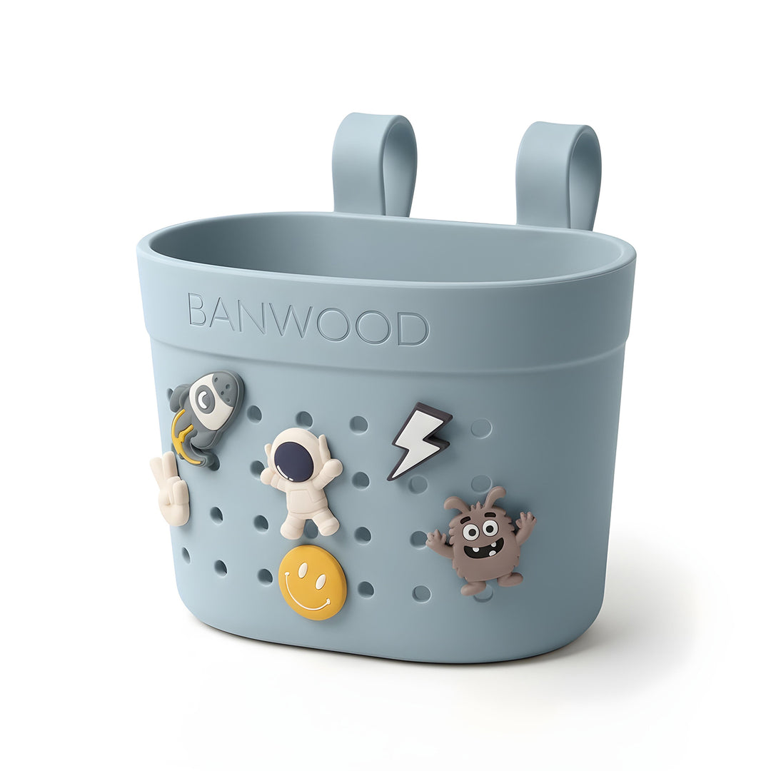 Banwood Pin &amp; Ride Basket Teal - Mandje voor Eco step 2