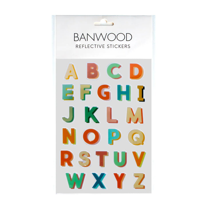 Banwood Reflective Sticker Alphabet - Voor Helm of Step 1