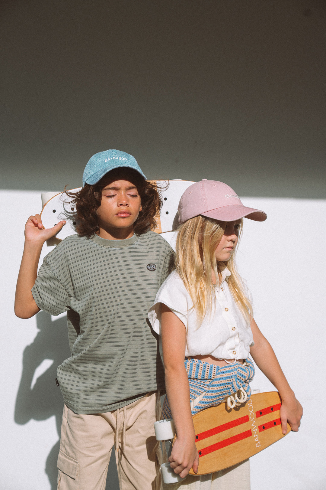 Banwood Washed Cap - Denim - Kinderpet - Denim Blauw 8