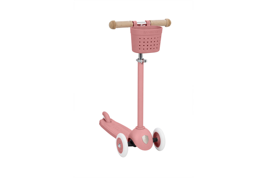 Banwood Eco Scooter Raspberry - Kinderstep 3 wieler - Roze 1