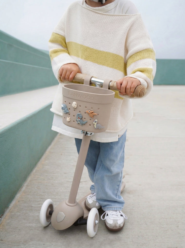 Banwood Eco Scooter Sand - Kinderstep 3 wieler - Beige 12