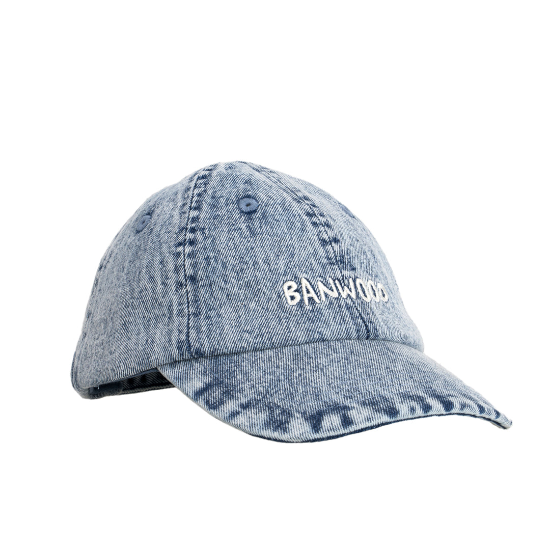 Banwood Washed Cap - Denim - Kinderpet - Denim Blauw 3