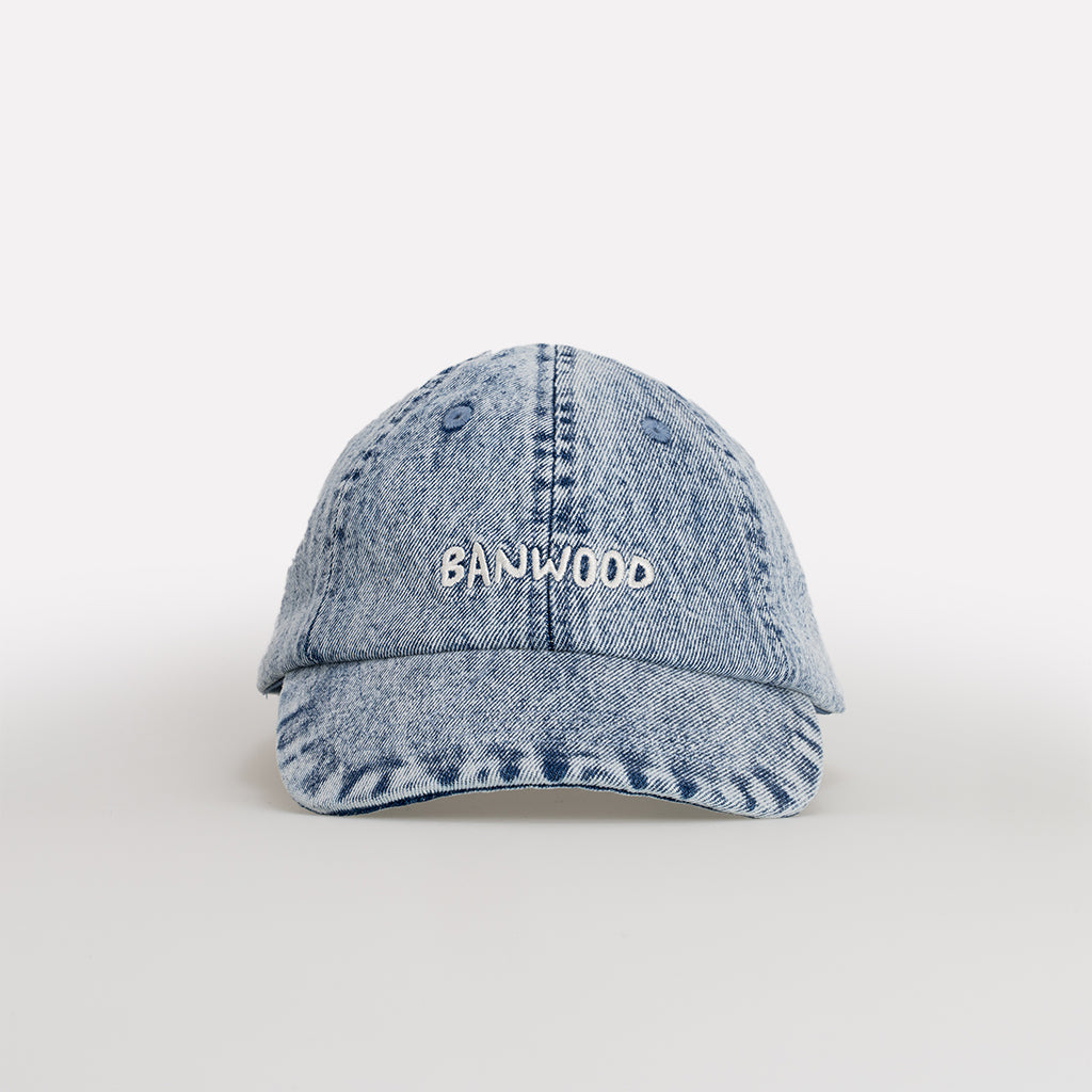 Banwood Washed Cap - Denim - Kinderpet - Denim Blauw 6
