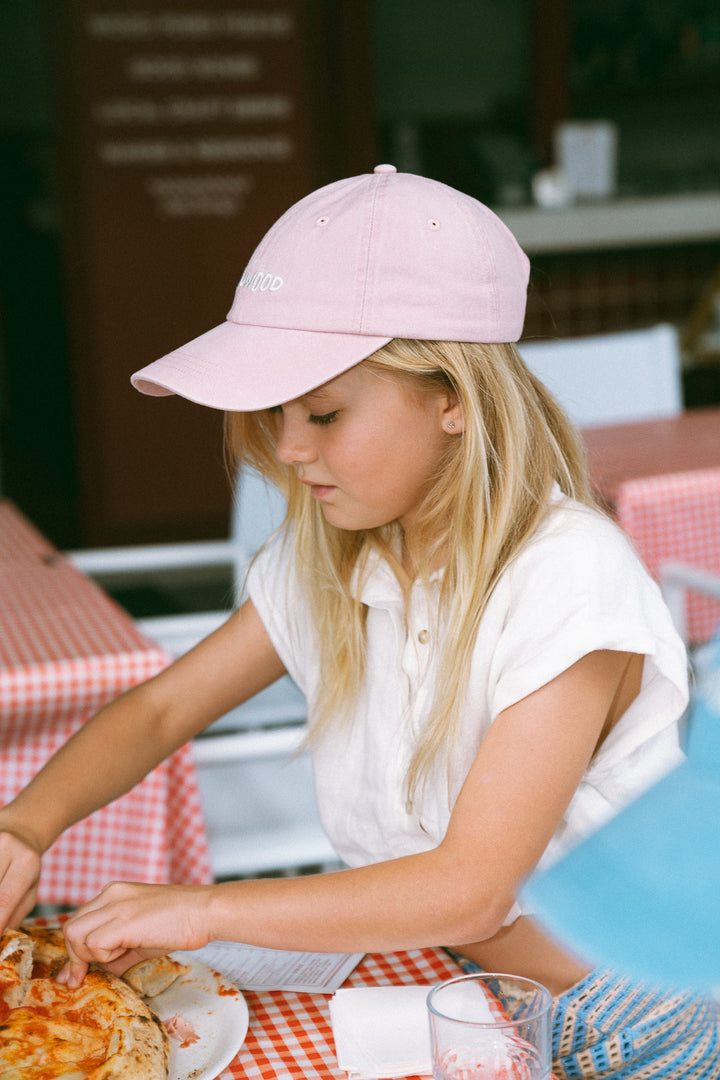 Banwood Washed Cap - Pink - Kinderpet - Roze 6