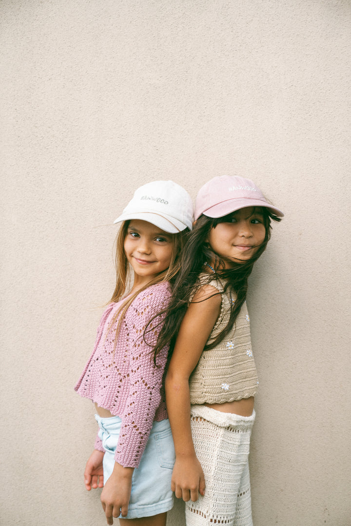 Banwood Washed Cap - Pink - Kinderpet - Roze 8
