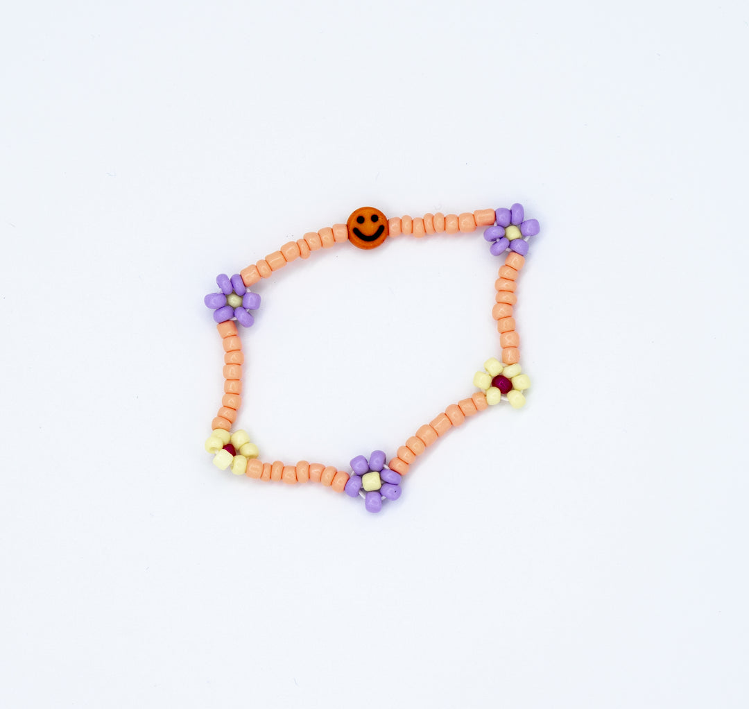 Colori Ribelle Armband Bloemen Oranje - Kindersierraad 1