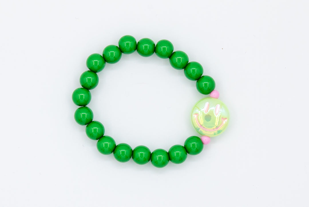 Colori Ribelle Armband Groene Smiley - Kindersierraad 1