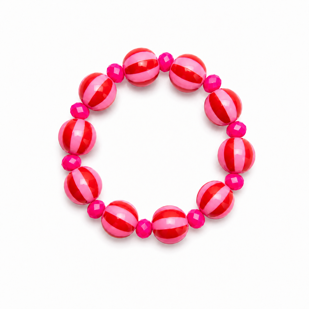 Armband Red/Pink Stripe