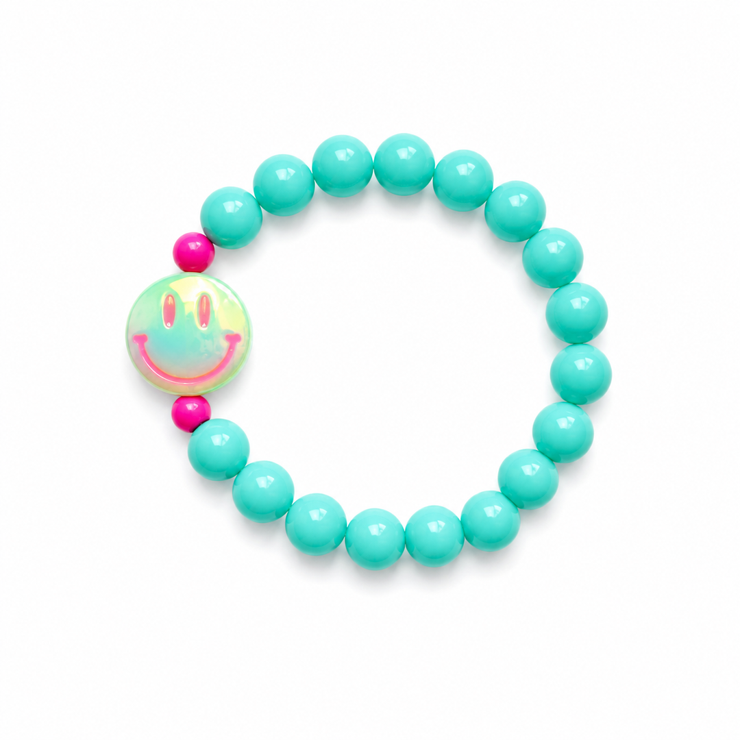 Colori Ribelle Armband Smiley Mint - Kindersierraad 1
