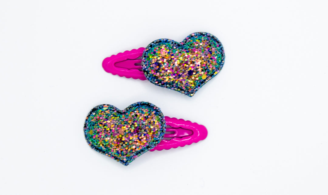 Colori Ribelle Haarspeldjes Glitter Hart - Haaraccessoires 1