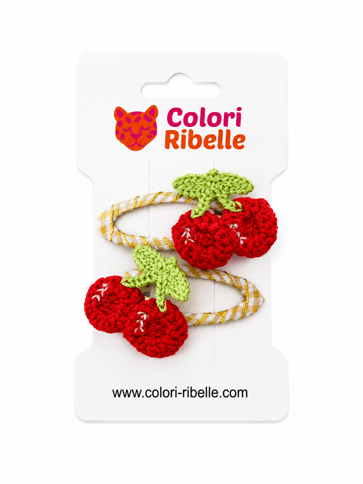 Colori Ribelle Haarspeldjes Kersjes - Haar Accessoires 1