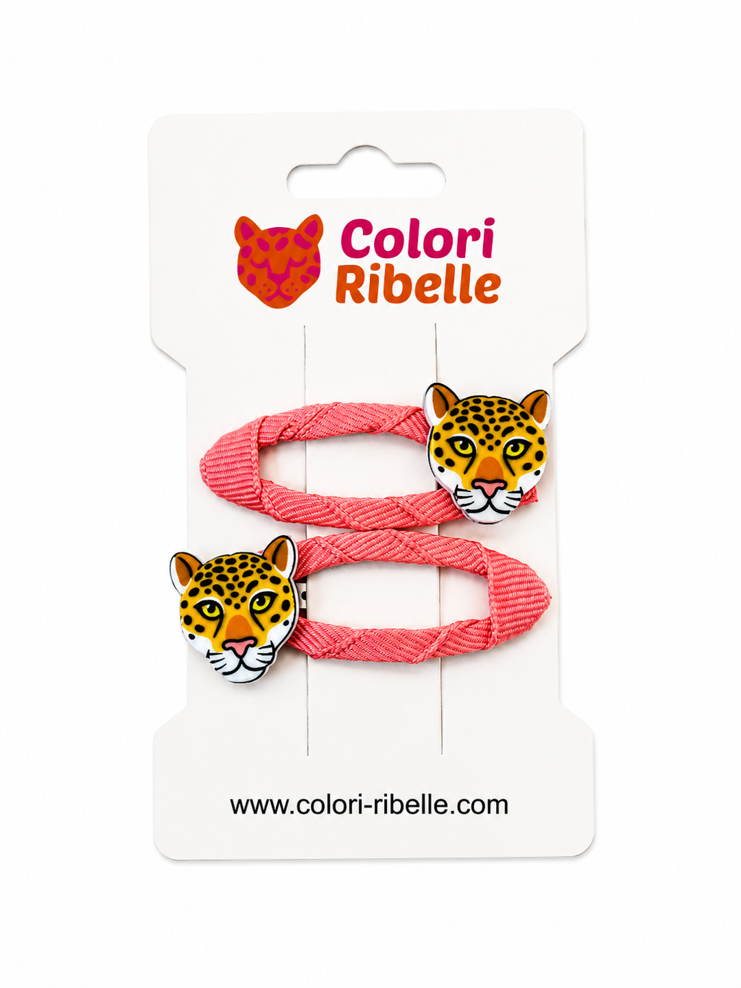 Colori Ribelle Haarspeldjes Panter Zalm - Haar Accessoires 1