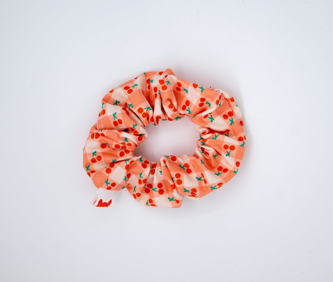 Colori Ribelle Scrunchie Cherry Block - Haar Elastiek 1