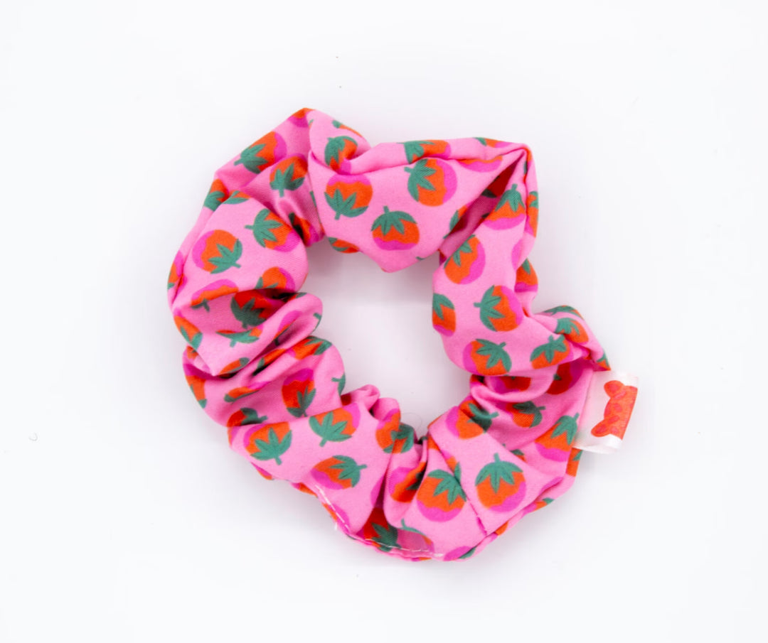 Colori Ribelle Scrunchie Pink Tomato - Haar Elastiek - Roze 1