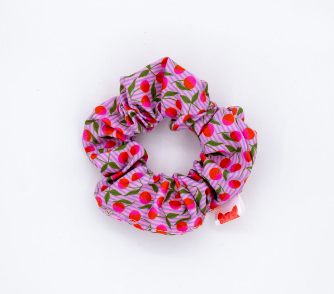 Colori Ribelle Scrunchie Red Cherry - Haar Elastiek - Blauw 1