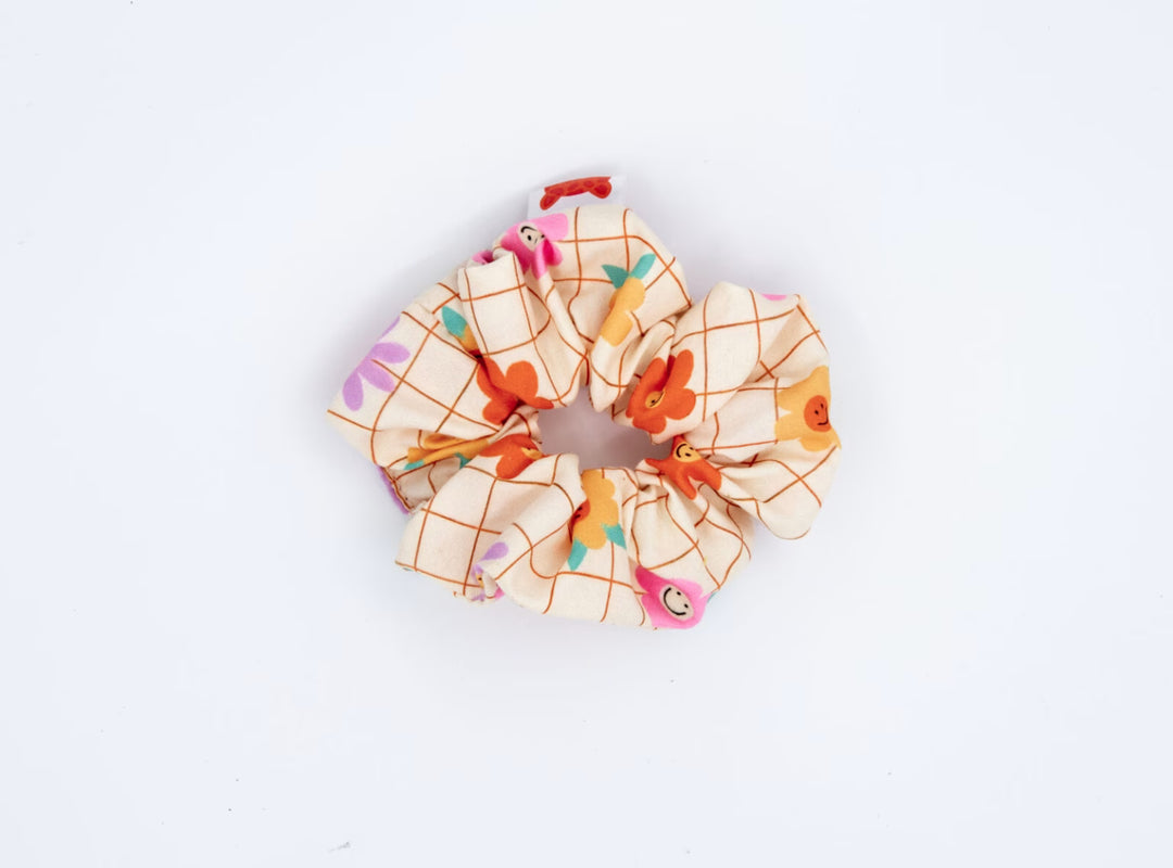 Colori Ribelle Scrunchie Sunny Flower - Haar Elastiek - Ecru 1