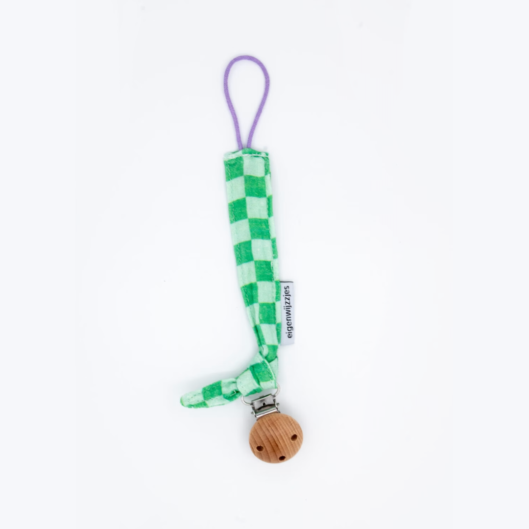 Colori Ribelle Speenkoord Knoop Groen Geruit - Baby 1