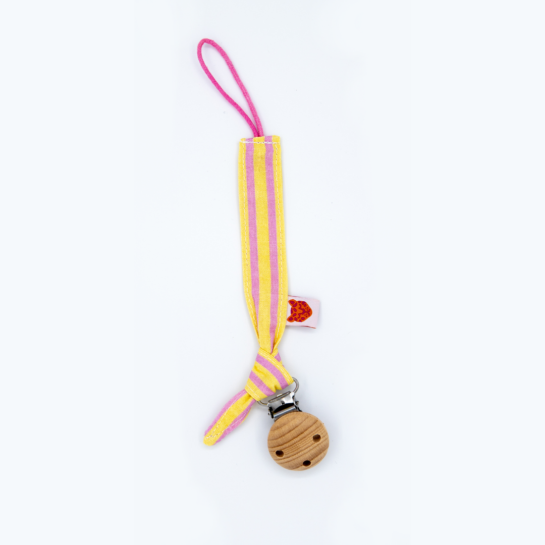 Colori Ribelle Speenkoord Knoop Lila-Geel - Baby 1