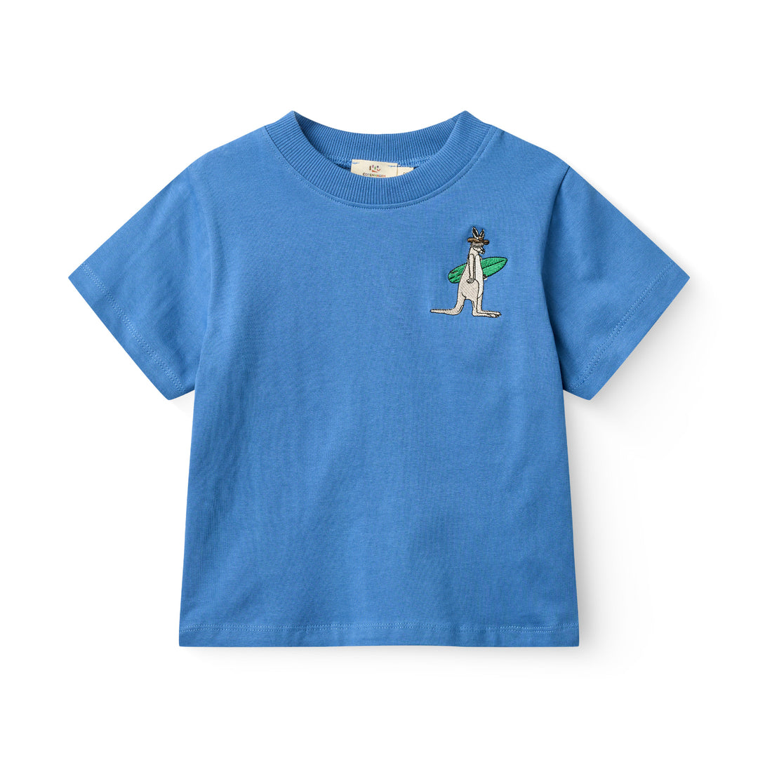 Copenhagen Colors Boys Tee Kangaroo - Jongens T-shirt Blauw 1