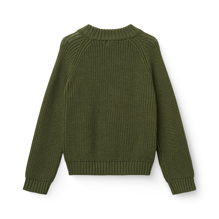 Copenhagen Colors Knitted Classic Rib Blouse Dark Green 2