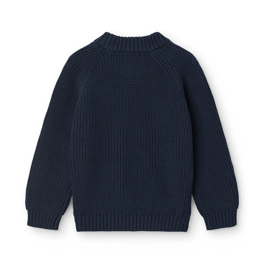 Copenhagen Colors Knitted Classic Rib Blouse Navy 3