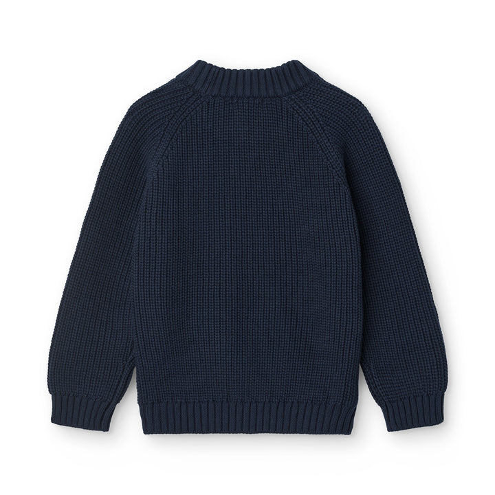 Copenhagen Colors Knitted Classic Rib Blouse Navy 3