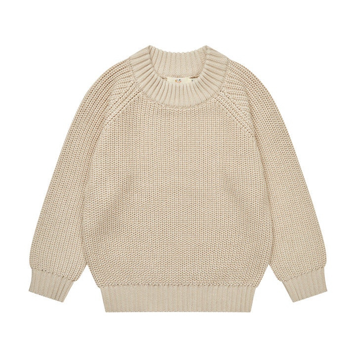Copenhagen Colors Knitted Classic Rib Blouse Sand - Trui 1