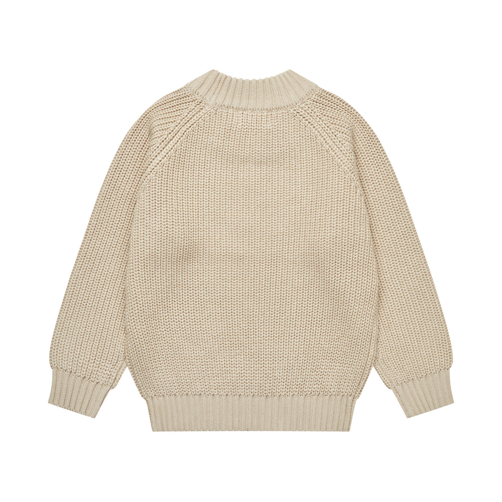Copenhagen Colors Knitted Classic Rib Blouse Sand - Trui 2
