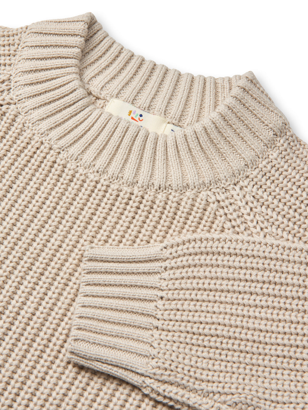 Copenhagen Colors Knitted Classic Rib Blouse Sand - Trui 3