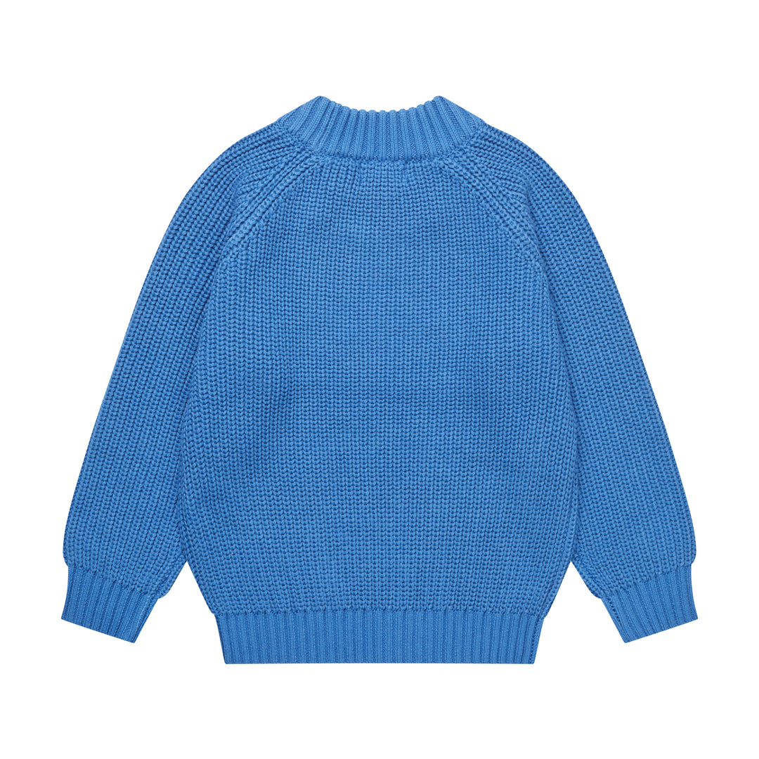 Copenhagen Colors Knitted Classic Rib Blouse Sharp Blue 3