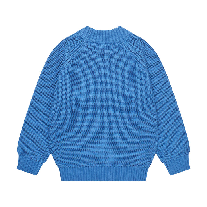 Copenhagen Colors Knitted Classic Rib Blouse Sharp Blue 3