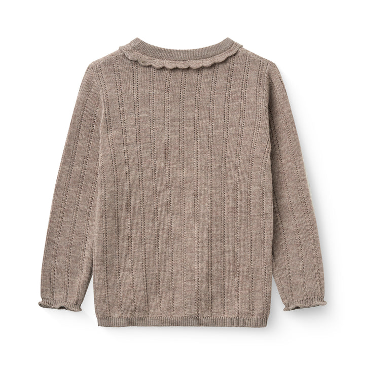 Copenhagen Colors Merino Pointelle Blouse Natural Melange 2