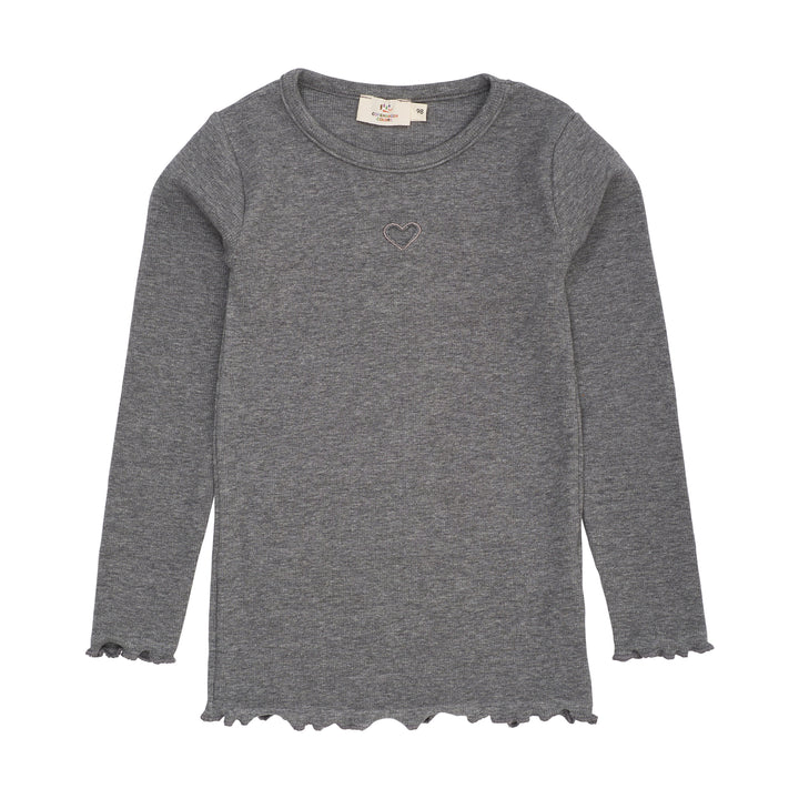 Copenhagen Colors Modal Rib Tee with Heart - Meisjesshirt 1