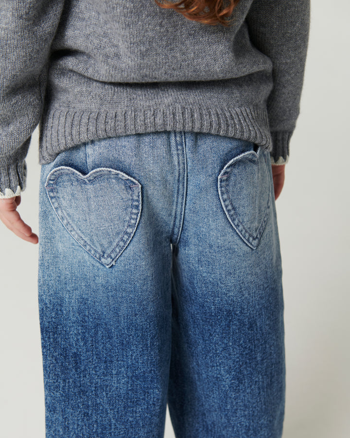Copenhagen Colors Organic Balloon Denim Pants Hearts - BS 2